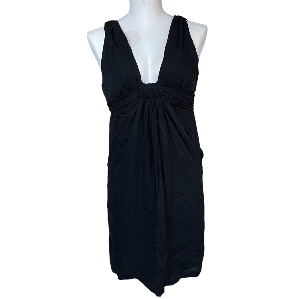 Graham & Spencer 100% silk Black Cocktail Dress small nwt